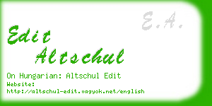 edit altschul business card